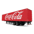 Miniatura Caminhão SC124 6x4 Com Controle Remoto + Carreta de BRINDE e Som Bluetooth (OFERTA DE ANO NOVO) Caminhão Miniatura Essentia Brasil Azul Coca-Cola 