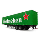 Miniatura Caminhão SC124 6x4 Com Controle Remoto + Carreta de BRINDE e Som Bluetooth (OFERTA DE ANO NOVO) Caminhão Miniatura Essentia Brasil Azul Heineken 