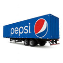 Miniatura Caminhão SC124 6x4 Com Controle Remoto + Carreta de BRINDE e Som Bluetooth (OFERTA DE ANO NOVO) Caminhão Miniatura Essentia Brasil Azul Pepsi 